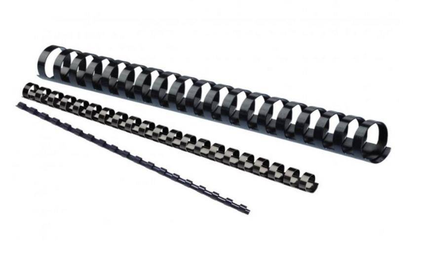 6mm COMB BINDER BLACK 21 RING